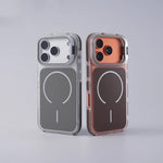 iPhone 17 Series Anti-Fall MagSafe Case with Metal Camera Frame & Stand