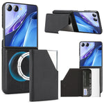 Magnetic Leather Wallet Case with Foldable Stand for Samsung Galaxy Z Flip 7