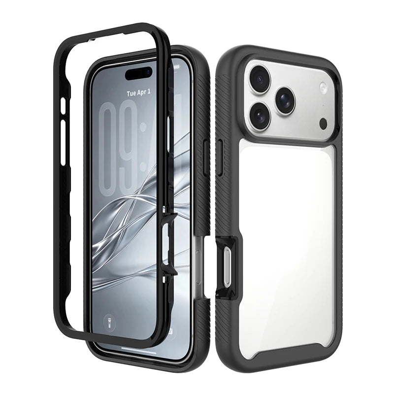 Crystal Clear Dual-Layer Shockproof Case for iPhone 18 Series