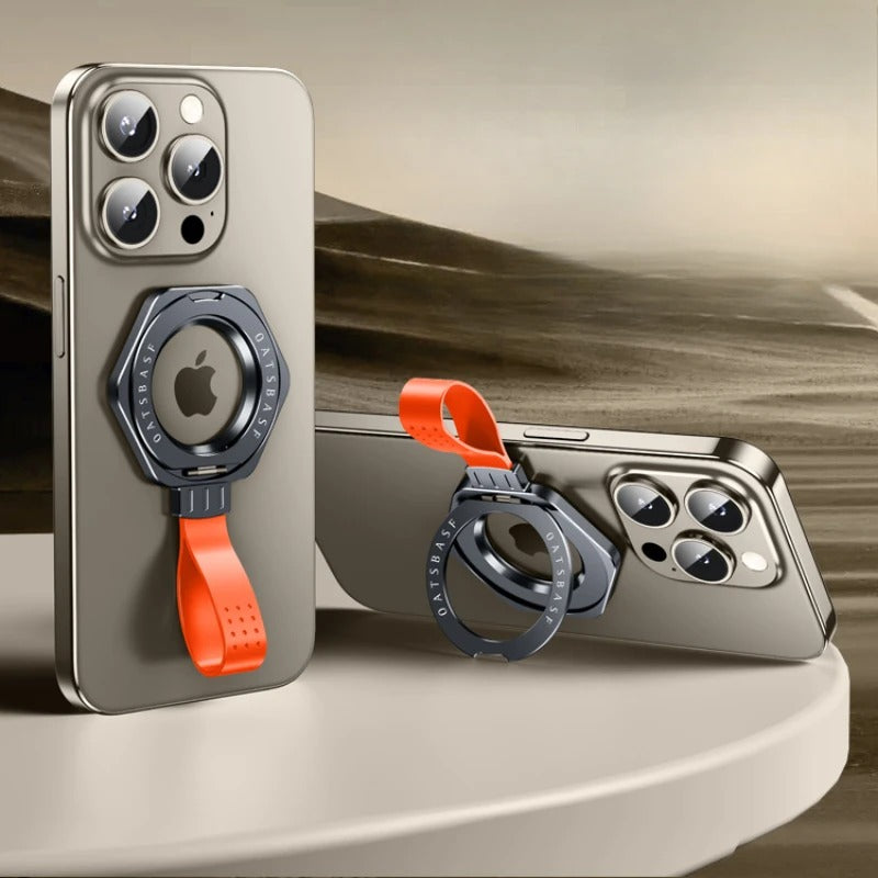 360° Rotating Magnetic Phone Holder with Silicone Lanyard