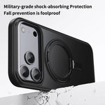 MagSafe Compatible Transparent Case with 360° Kickstand for iPhone 17 Series