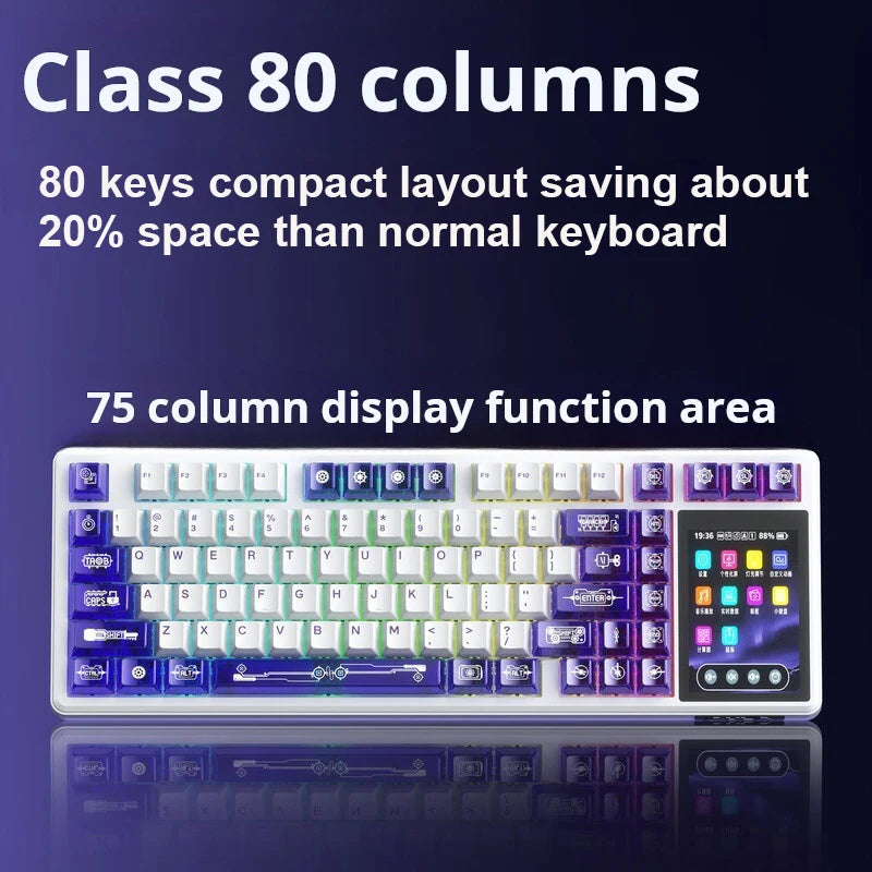 AULA L99 Bluetooth Mechanical Gaming Keyboard with Intelligent Screen