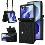 Crossbody Leather Wallet Case with Card Holder for Samsung Galaxy Z Flip 8