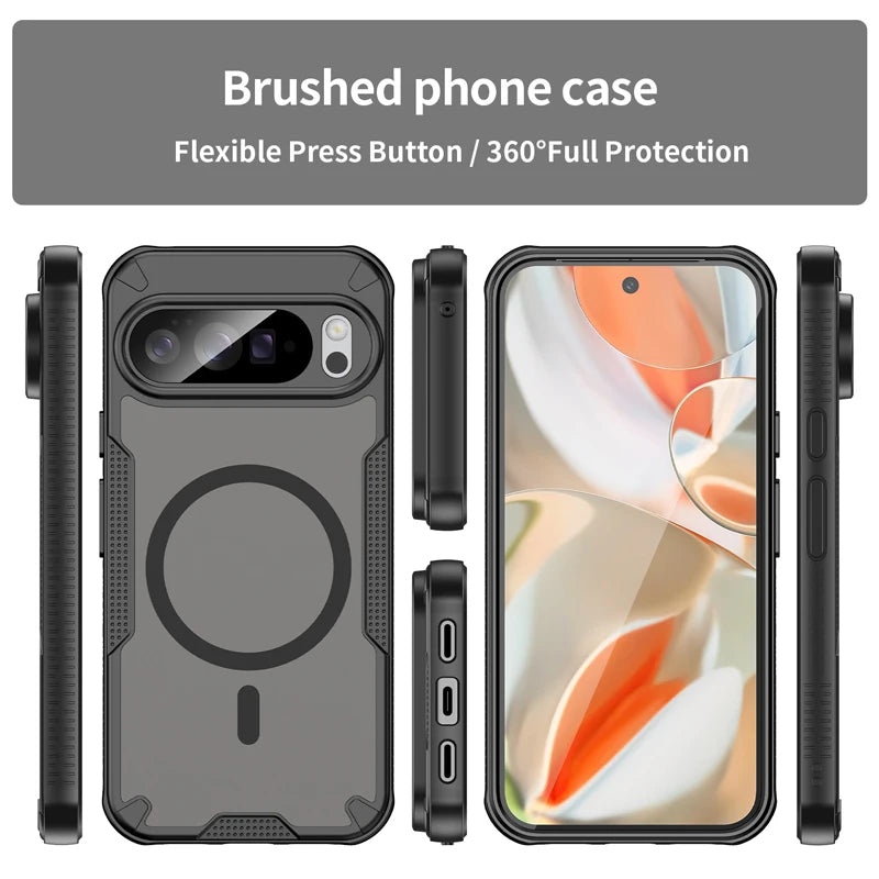 Googel Pixel 10 Series Magnetic Frosted Case with Camera Protection