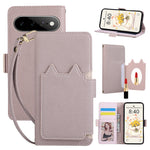 Leather Flip Case with Makeup Mirror for Google Pixel 11 Series
