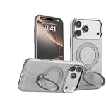 Shockproof Leather MagSafe Case with 360° Rotating Kickstand Ring for iPhone 18 Series