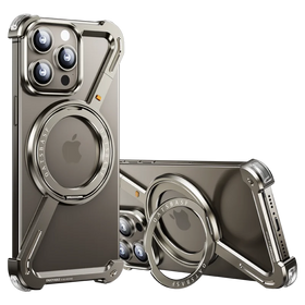 Z-Shape Frameless Metal MagSafe Phone Case for iPhone 15 Series