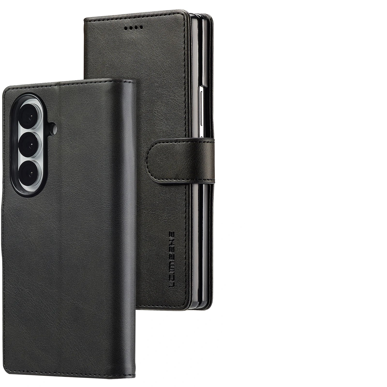 Samsung Galaxy Z Fold 6 Slim Leather Wallet Case with Kickstand