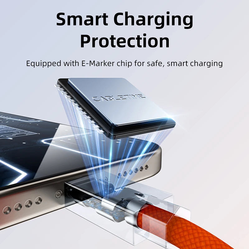 CABLETIME High-Speed USB4 Magnetic Cable