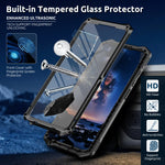 Heavy-Duty Aluminum Case with Glass and Camera Stand for Samsung Galaxy S26 Ultra