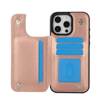 iPhone 15 Series PU Leather Wallet Case with Durable Shockproof Protection