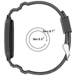 Transparent Protective Case with Adjustable Silicone Band for Google Fitbit Air