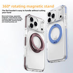 Anti-Yellowing Clear MagSafe Case with Rotating Kickstand for iPhone 17 Series