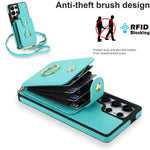 Premium Leather Crossbody Magnetic Case with Detachable Wallet for Samsung Galaxy S26 Series