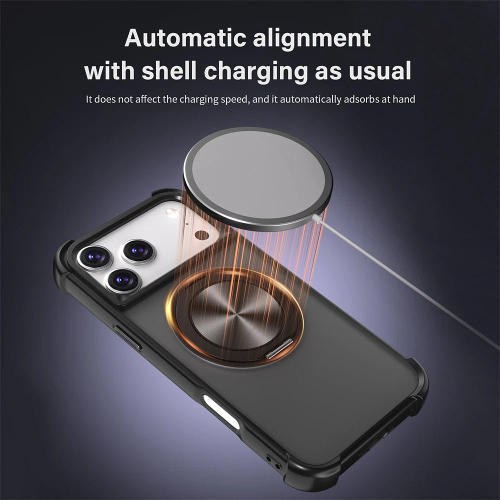 Protective Shockproof Armor Case with 360° Stand for iPhone 17 Series