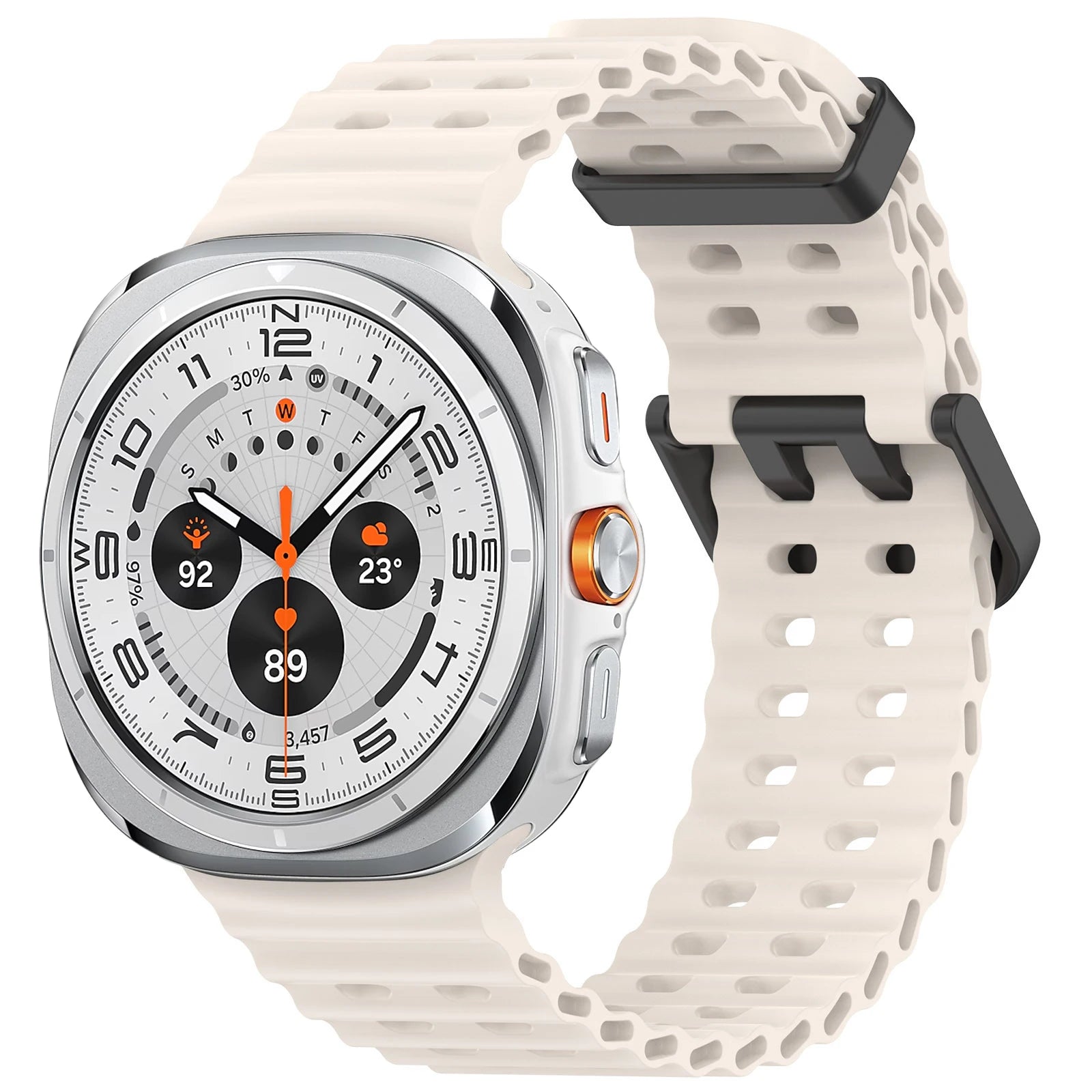 Marine Silicone Sport Band for Samsung Galaxy Watch Ultra and Samsung Galaxy Watch Ultra (2025)