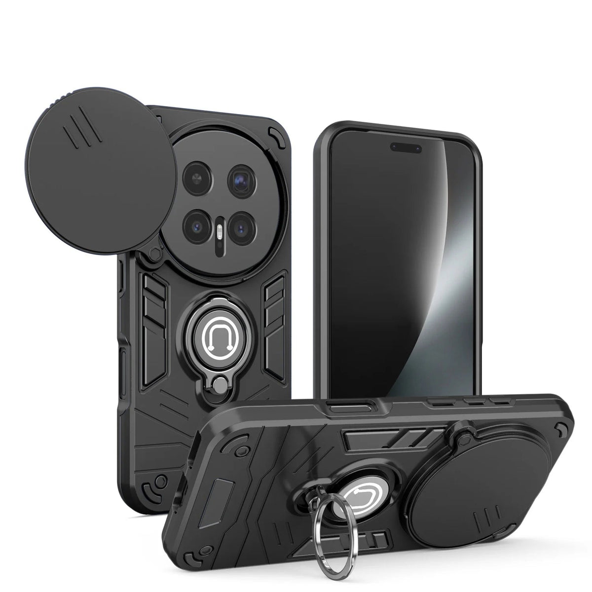 360° Rotating Metal Ring Holder Case with Kickstand for Honor Magic8 Series