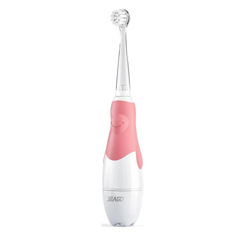SEAGO Toddler Electric Toothbrush for Babies & 12 Replacement Heads