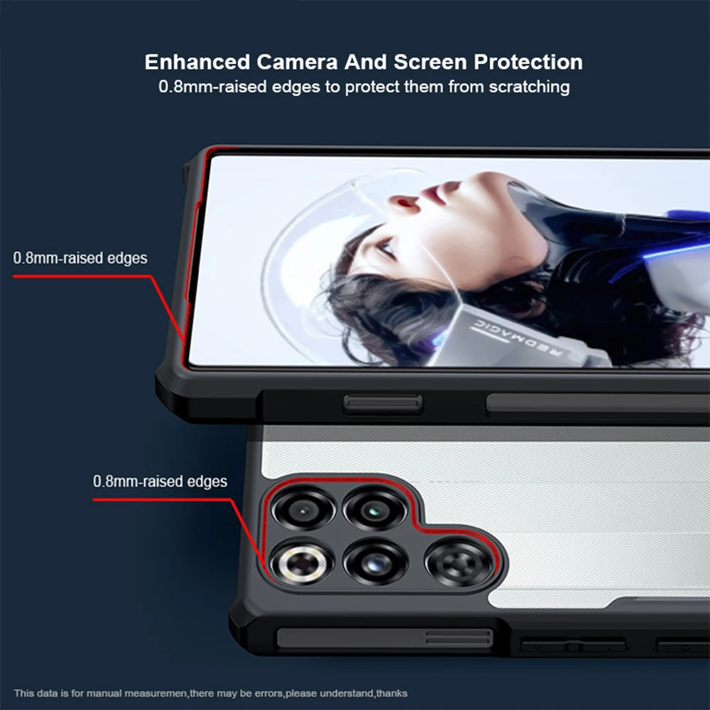 Shockproof Airbag Case with Magnetic Ring Stand for ZTE nubia Red Magic 9 Series