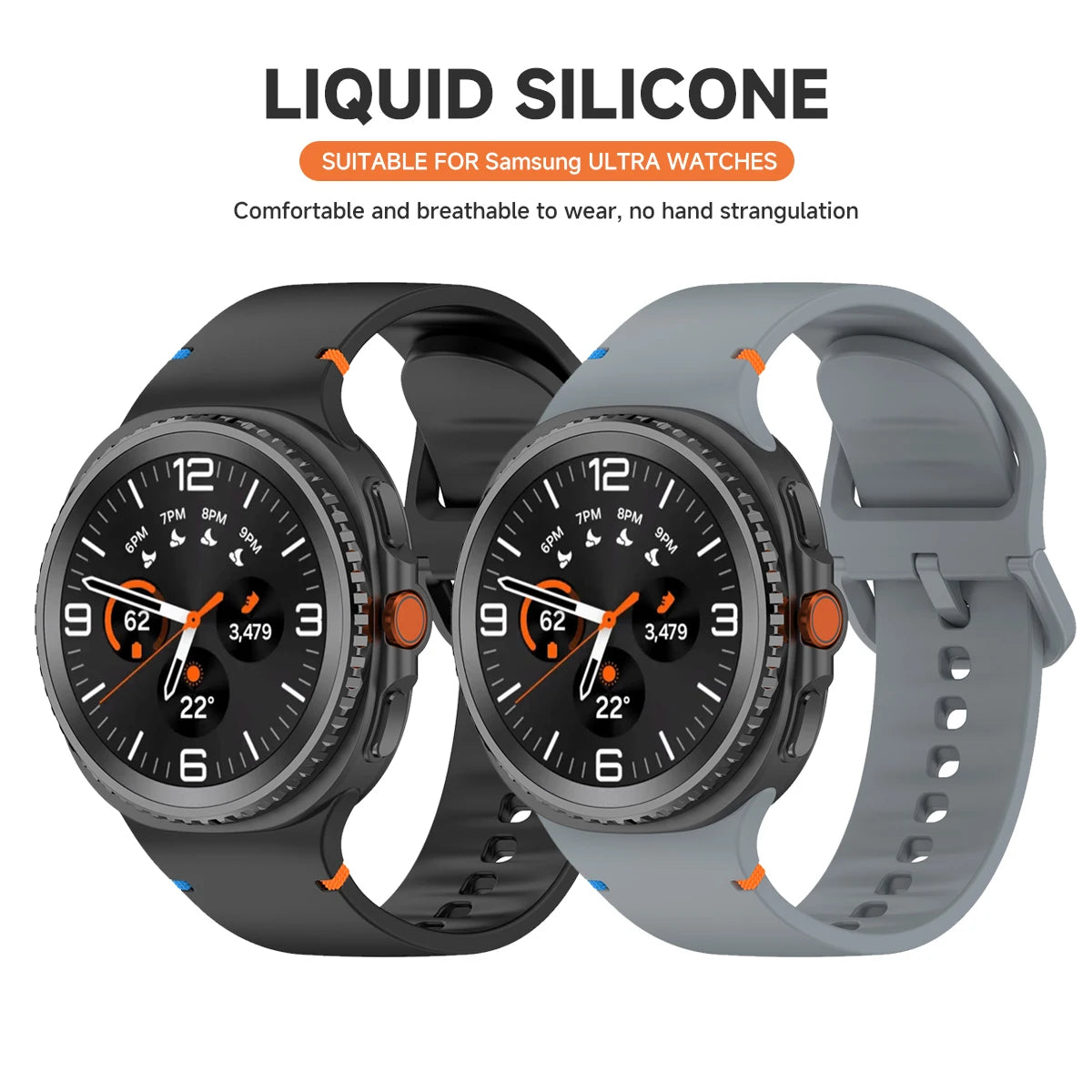 Soft TPU Silicone Band for Samsung Galaxy Watch 8 / Galaxy Watch 8 Classic