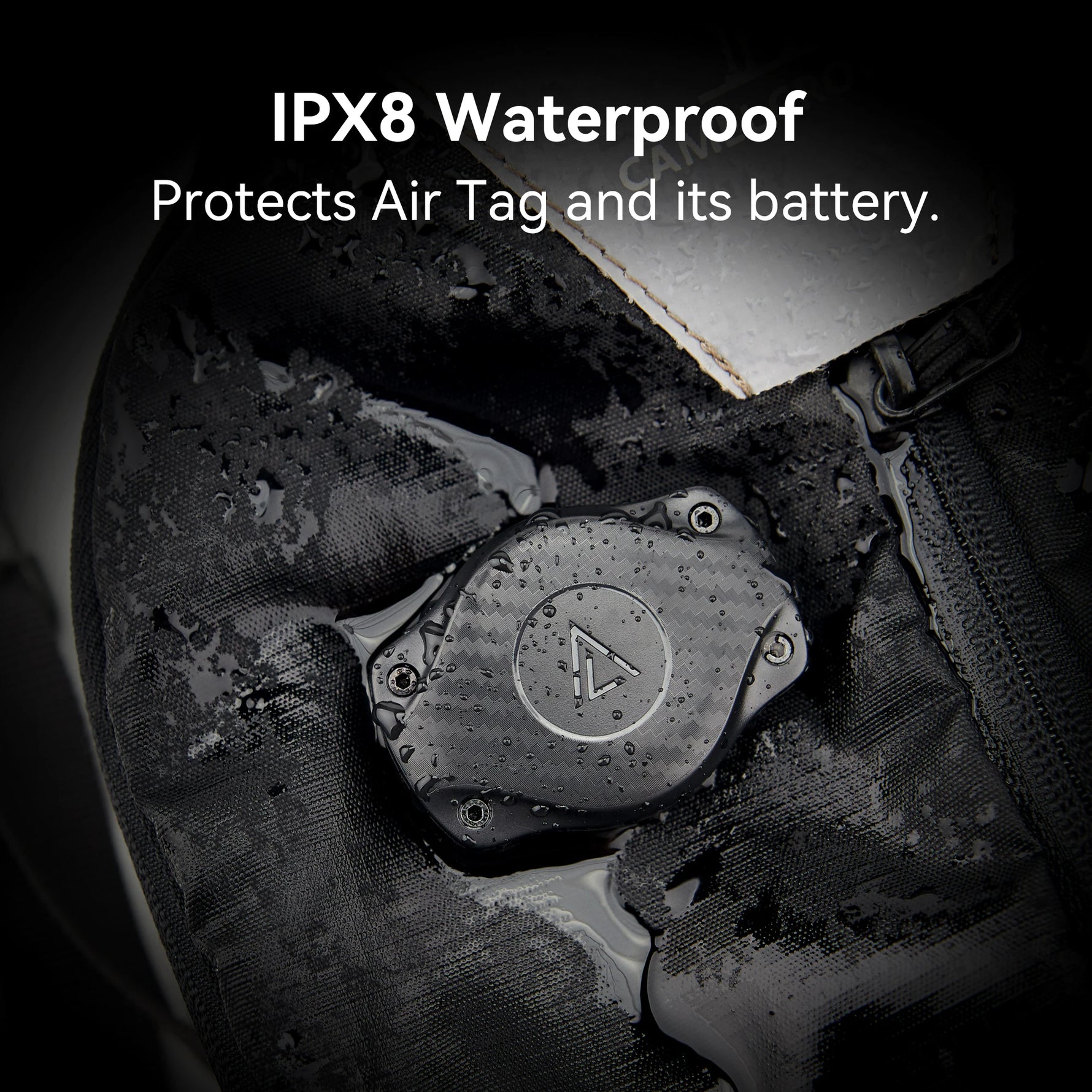 Ultra-Secure Waterproof AirTag Holder with Strap Mount