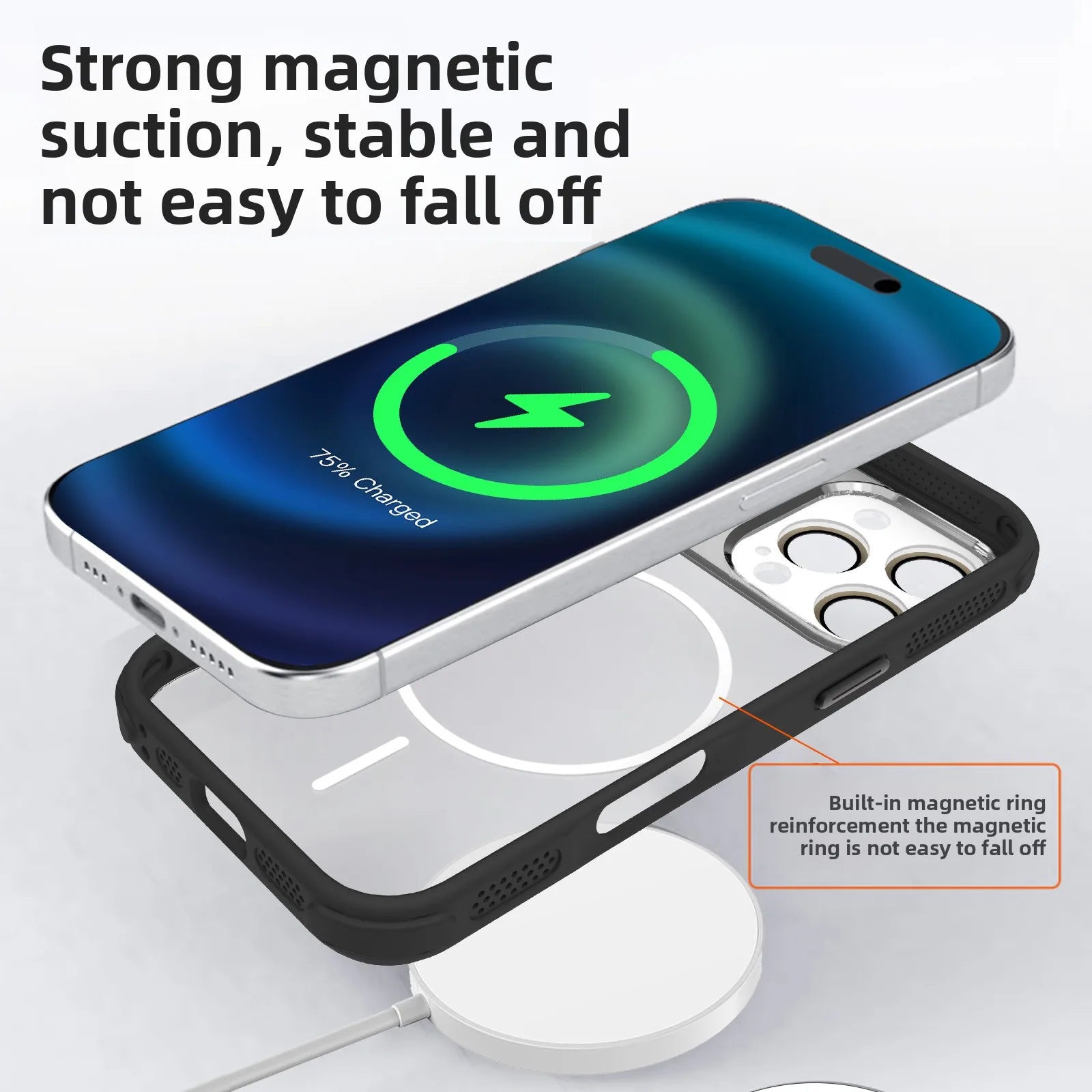 Luxury Skin-Feel Transparent MagSafe Case for iPhone 17 Series