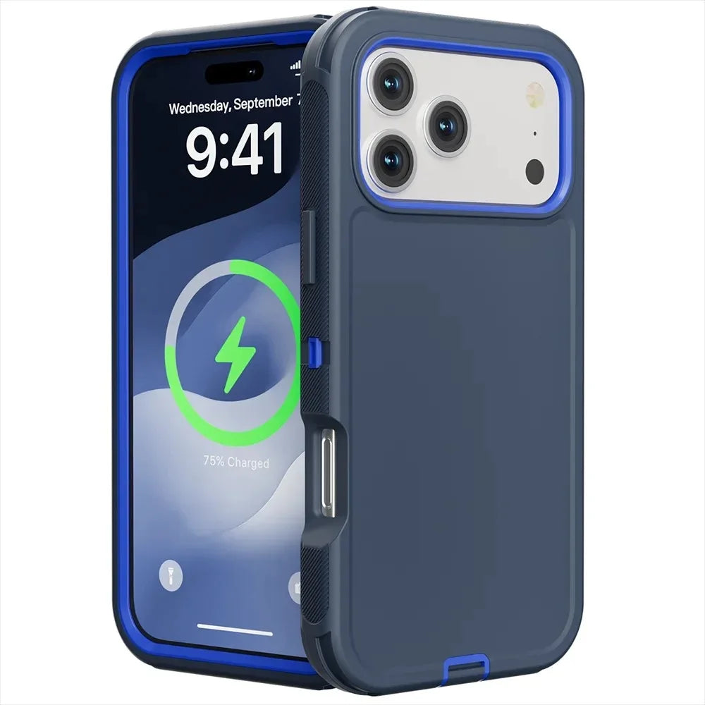 Shockproof Rugged Case with Raised Edge Protection for iPhone 17 Series