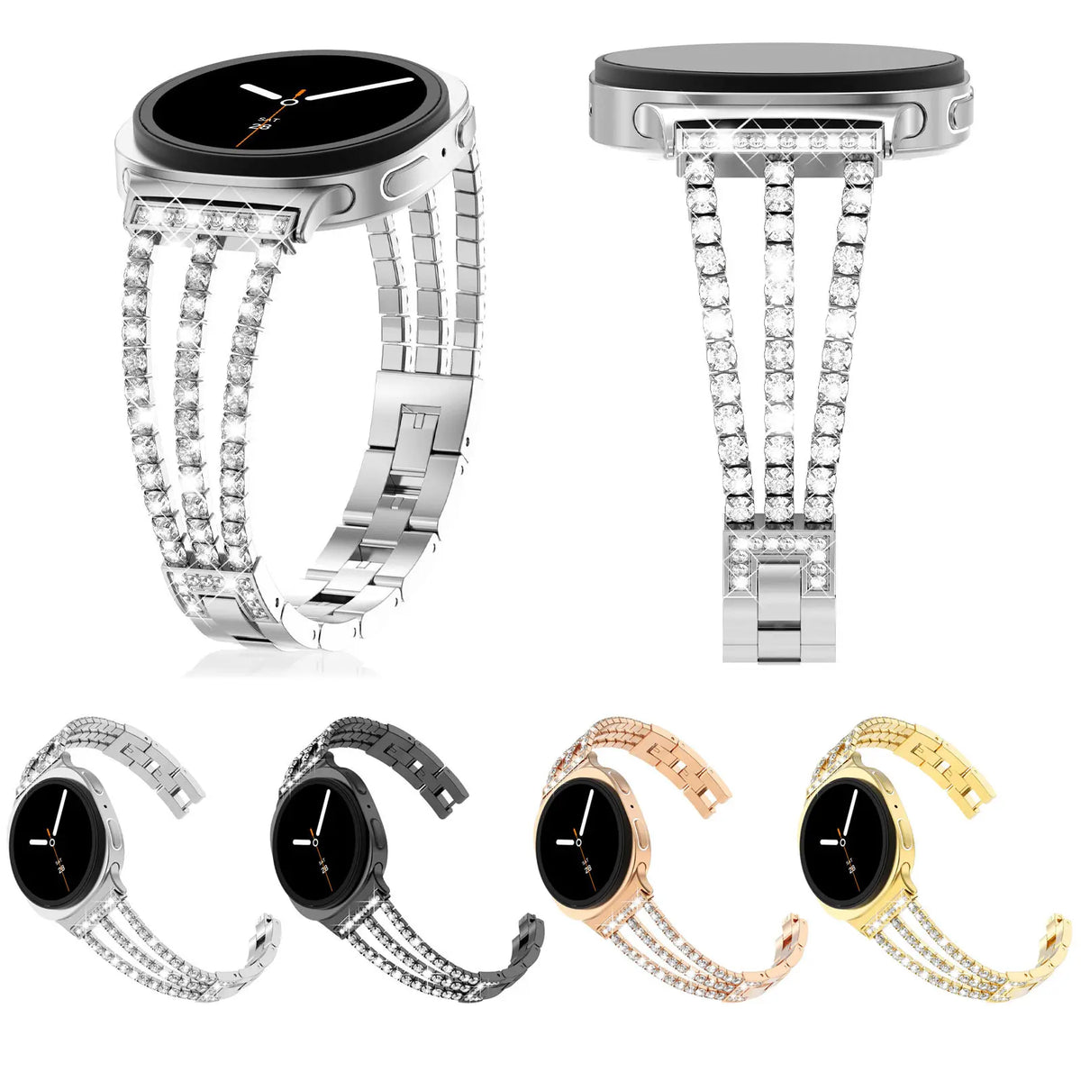316L Stainless Steel Bracelet with One-Click Jewelry Clasp for Samsung Galaxy Watch 9