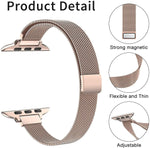 Elegant Slim Magnetic Milanese Loop Strap for Apple Watch