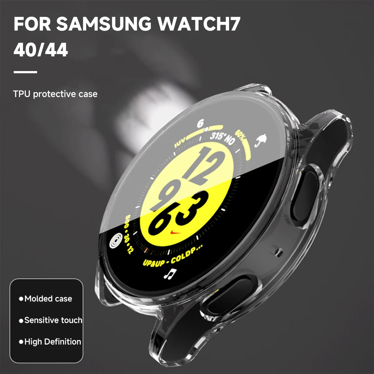 TPU Soft Case Film with Anti-Scratch Screen Protection for Samsung Galaxy Watch 7