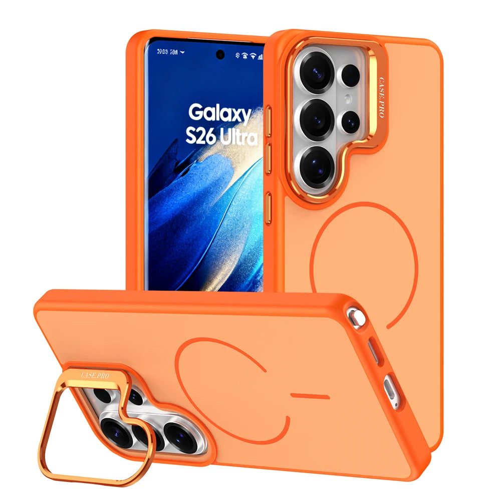 Shockproof Magnetic Case  with Lens Bracket for Samsung Galaxy S26 Series