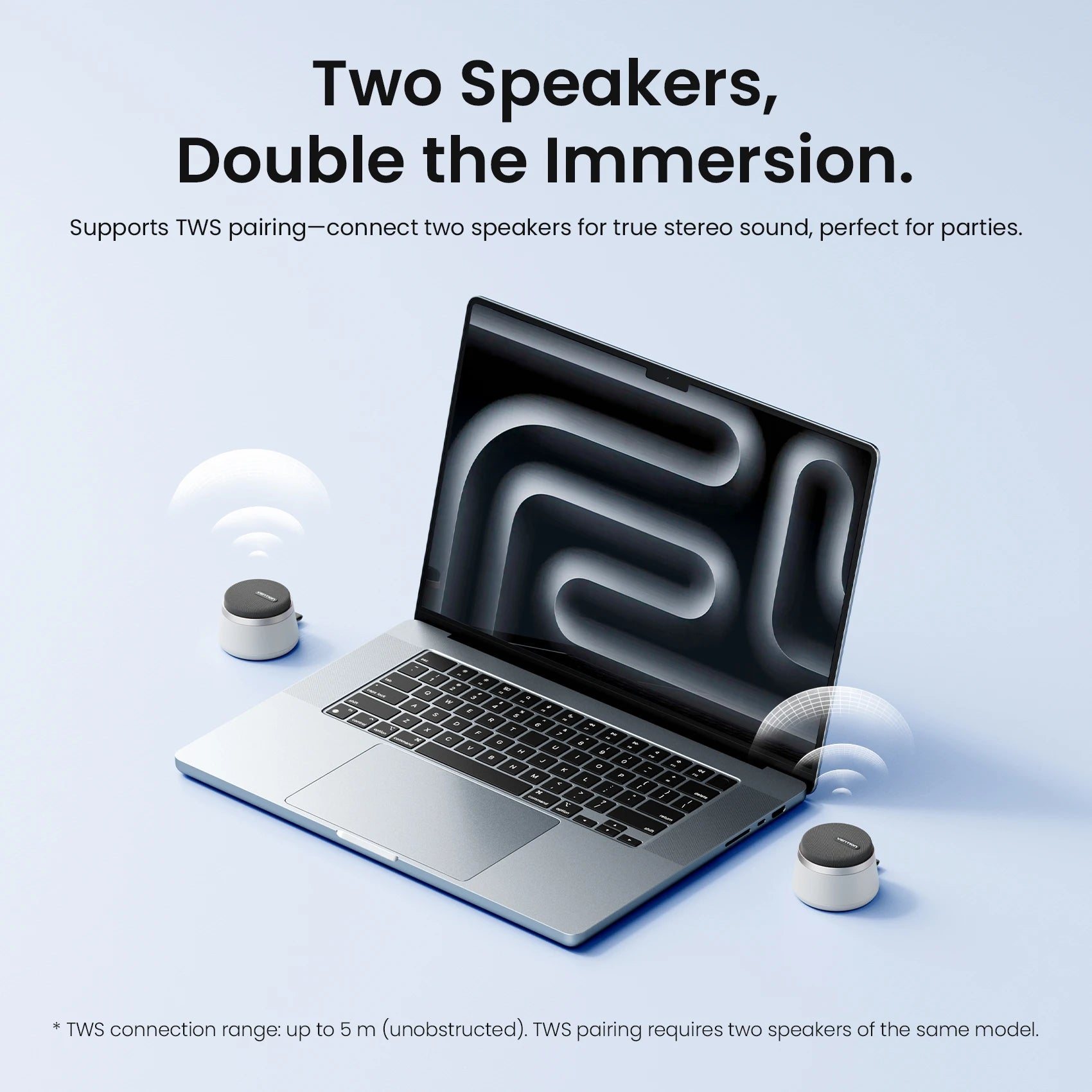Vention IPX6 Waterproof Magnetic Bluetooth Speaker