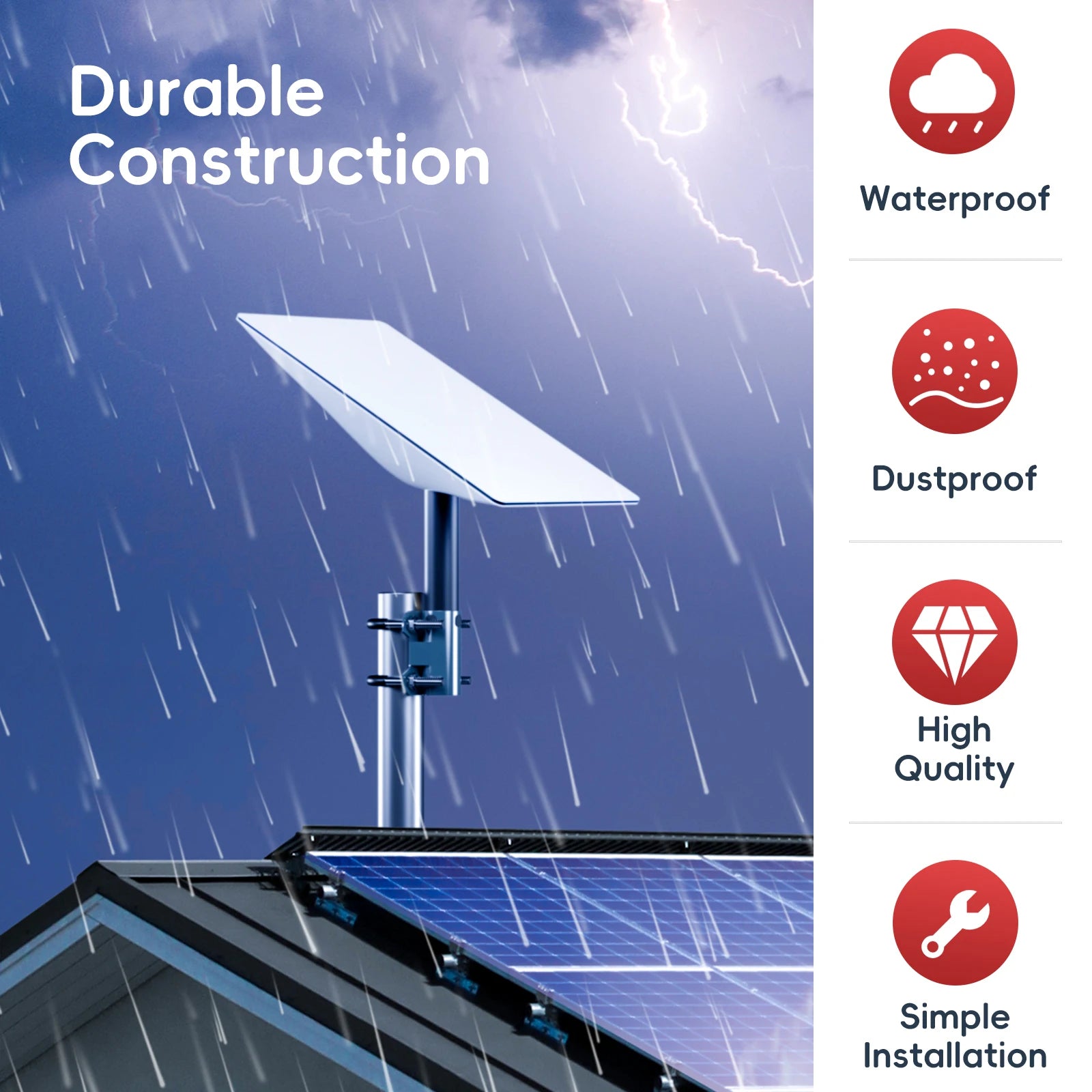 Universal U-Bracket Mount Adapter for Starlink Gen 2