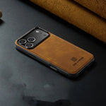 Elegant Shockproof Genuine Leather MagSafe Case for iPhone 17 Series