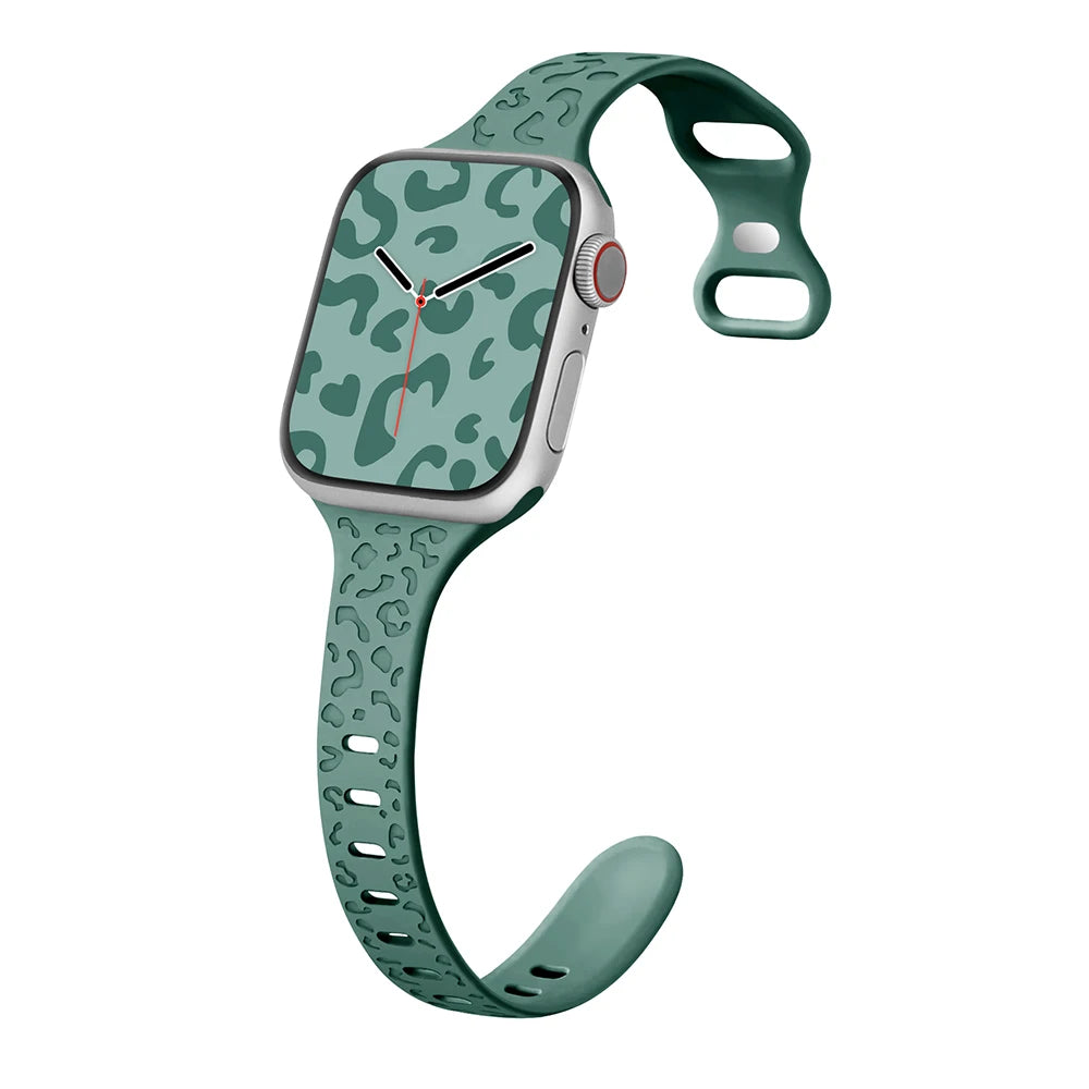 Slim Leopard Pattern Strap for Apple Watch