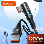 Toocki 6A USB-C 90° Fast Charge Cable