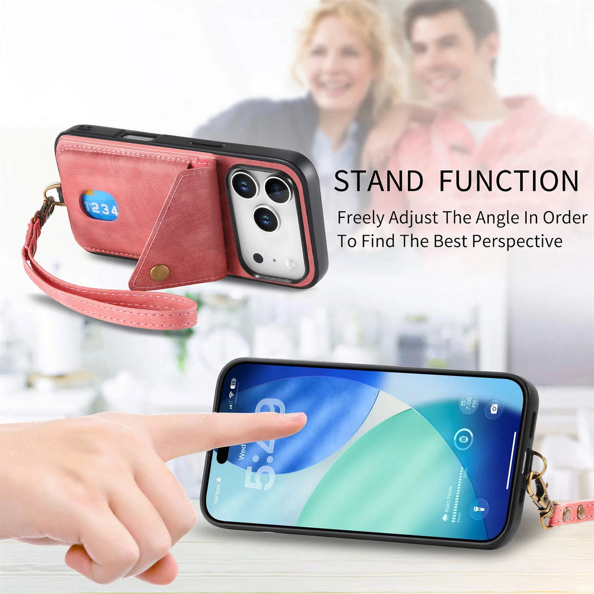 Luxury Fashion Leather Wallet Case for iPhone 17 Series