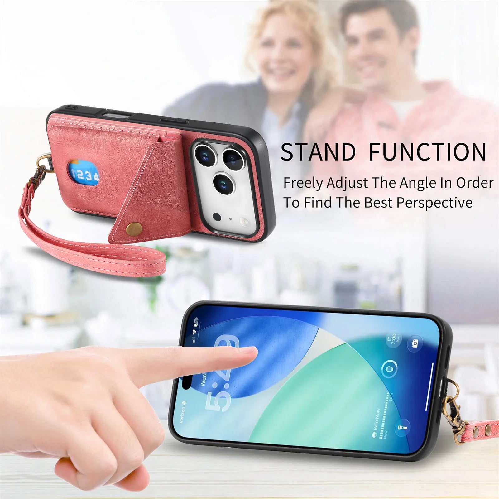 Luxury Fashion Leather Wallet Case for iPhone 17 Series
