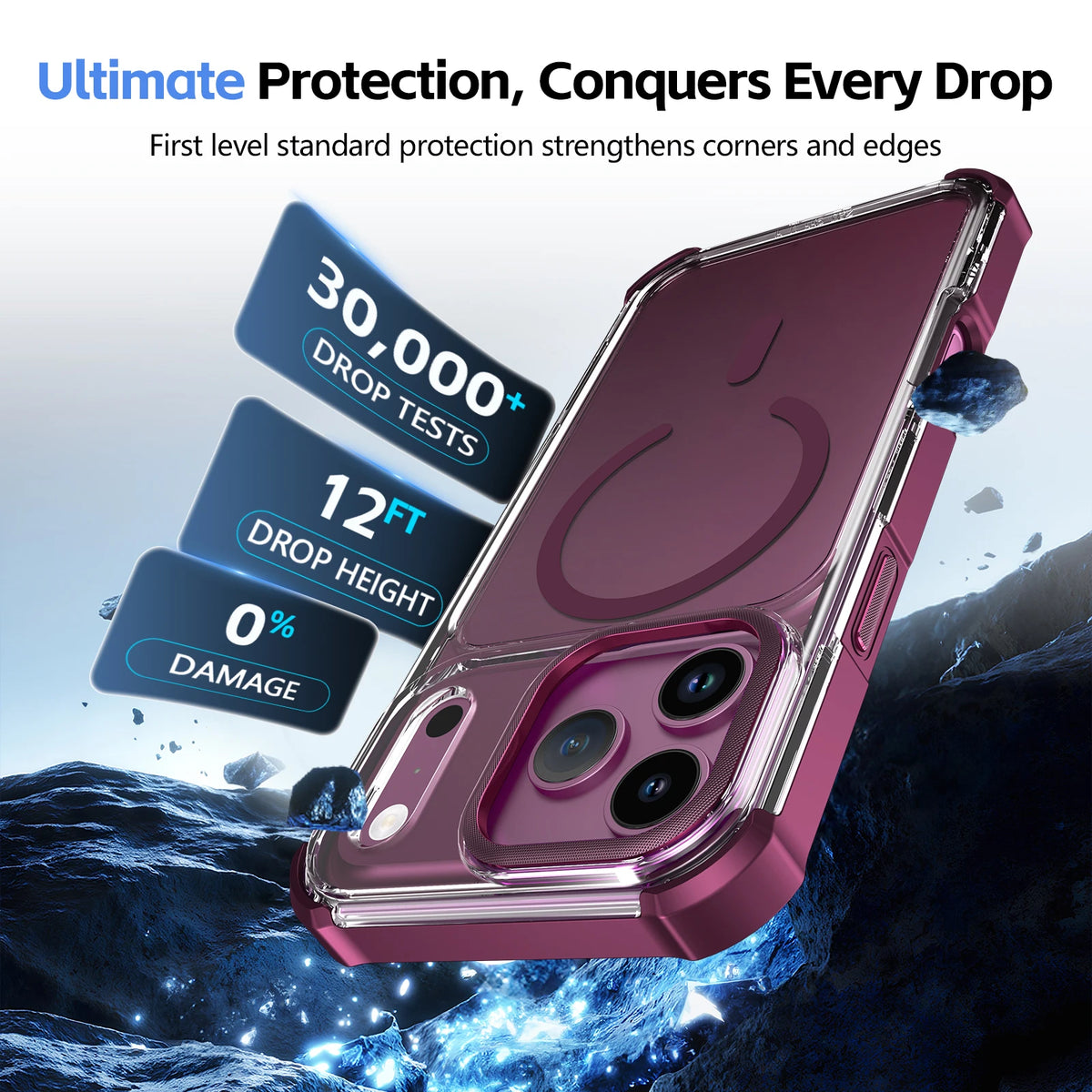Clear MagSafe Case with Lens Ring for iPhone 18 Series