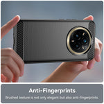 Shockproof Carbon Fiber Pattern Silicone Case for Realme 14 Pro Plus