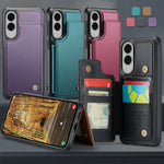 Samsung Galaxy S25 Edge Leather Wallet Case