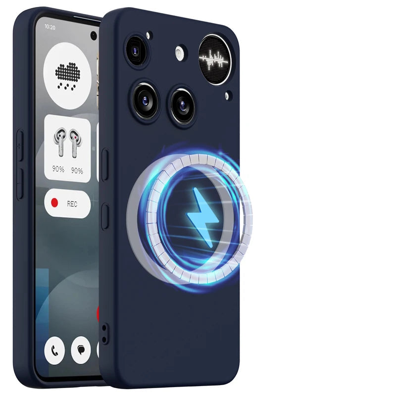Soft Liquid Silicone Magnetic Case for Nothing Phone 3