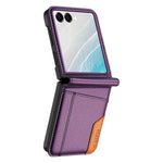 Leather Flip Case with Clear Display Window for Samsung Galaxy Z Flip 8