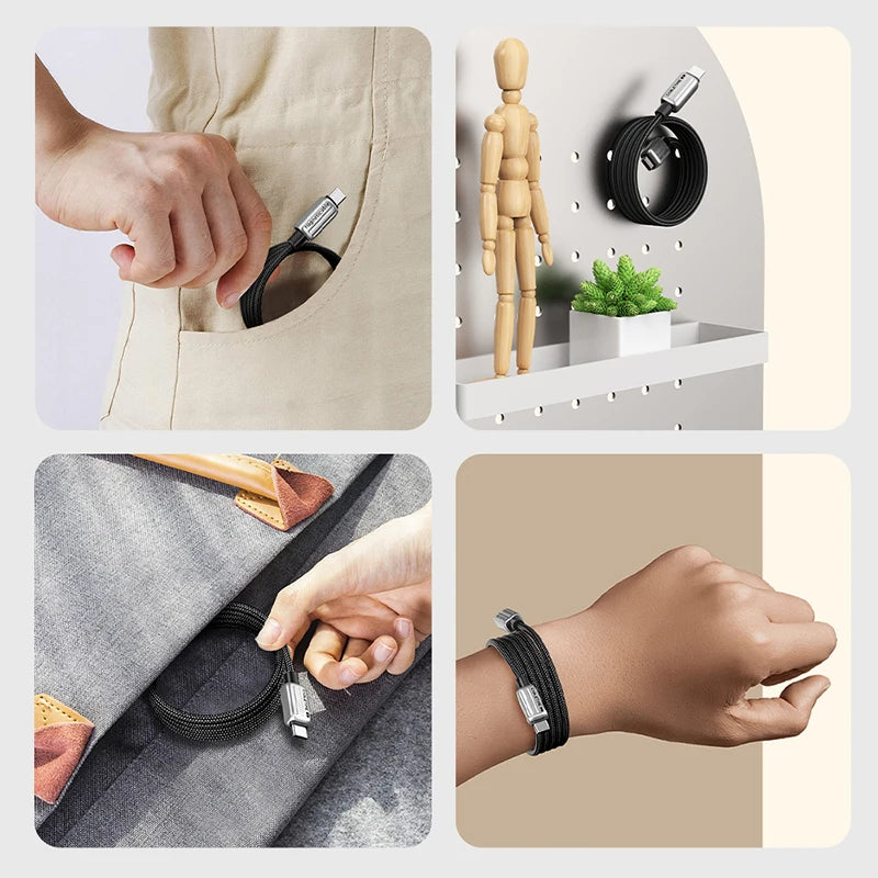 CABLETIME 240W Magnetic USB-C to USB-C Fast Charging Cable