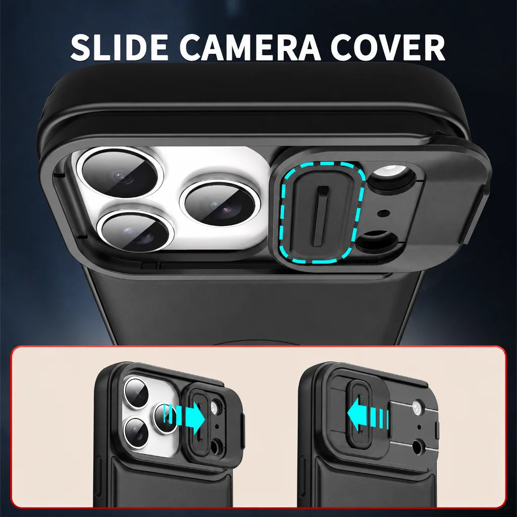 Shockproof MagSafe Case with 360° Rotating Ring Kickstand for iPhone 18 Series