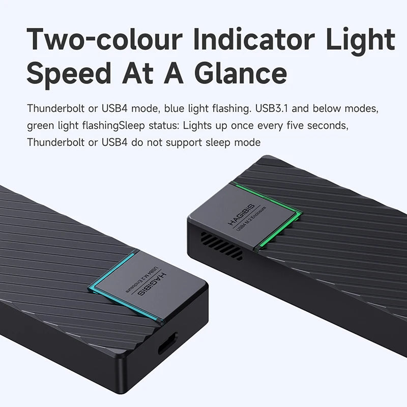 Hagibis USB4 40Gbps M.2 NVMe SSD Enclosure