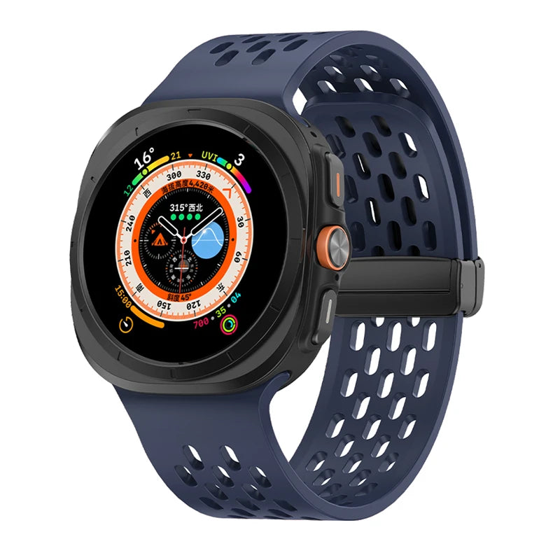 No-Gap Magnetic Silicone Sport Band for Samsung Galaxy Watch Ultra and Samsung Galaxy Watch Ultra (2025)