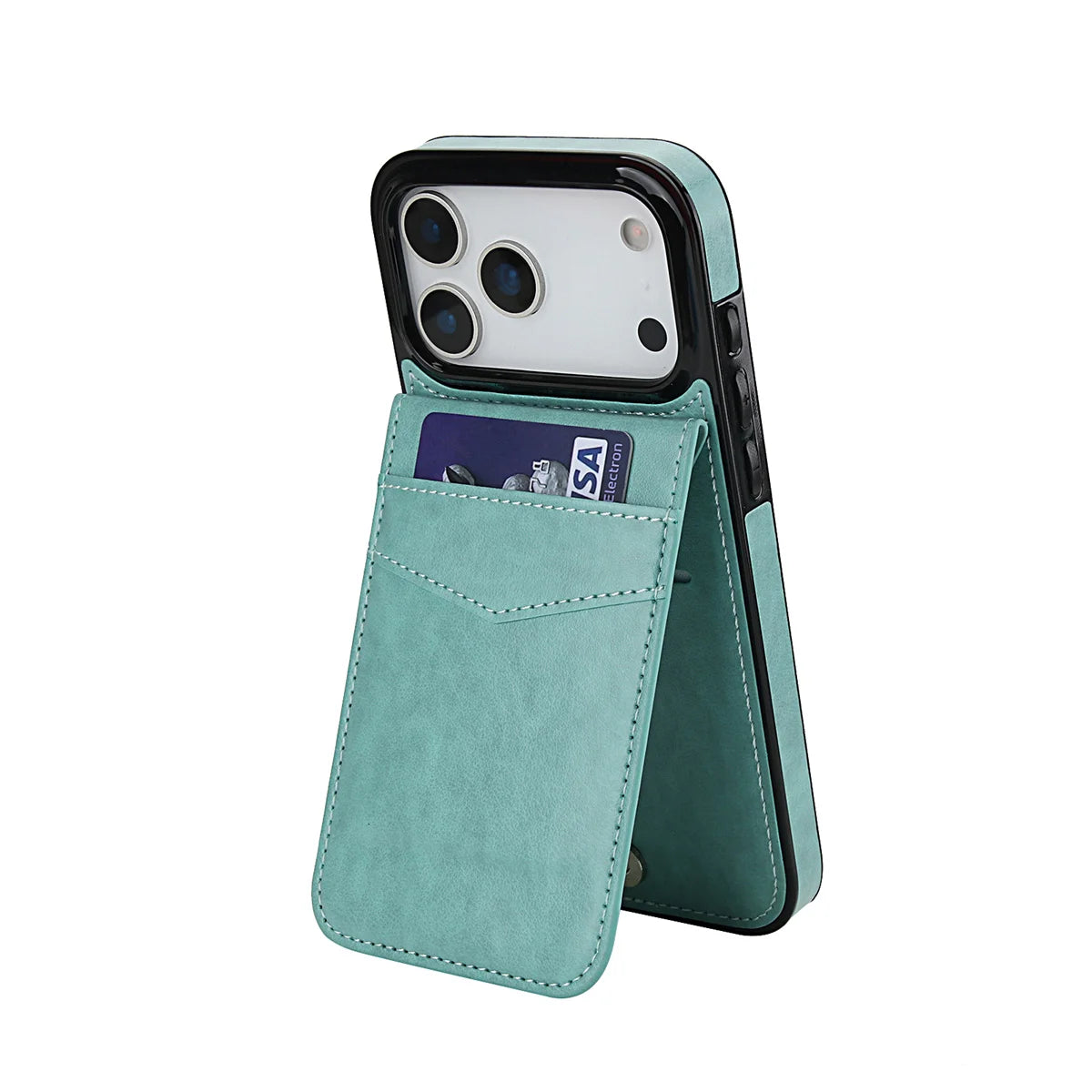 Vintage Style Leather Wallet Case for iPhone 17 Series