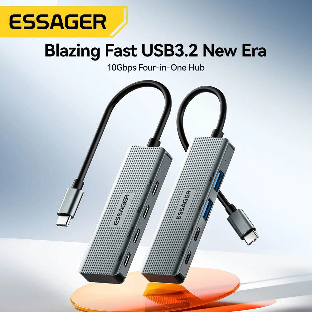 Essager 4-Port USB-C to USB 3.2 Hub