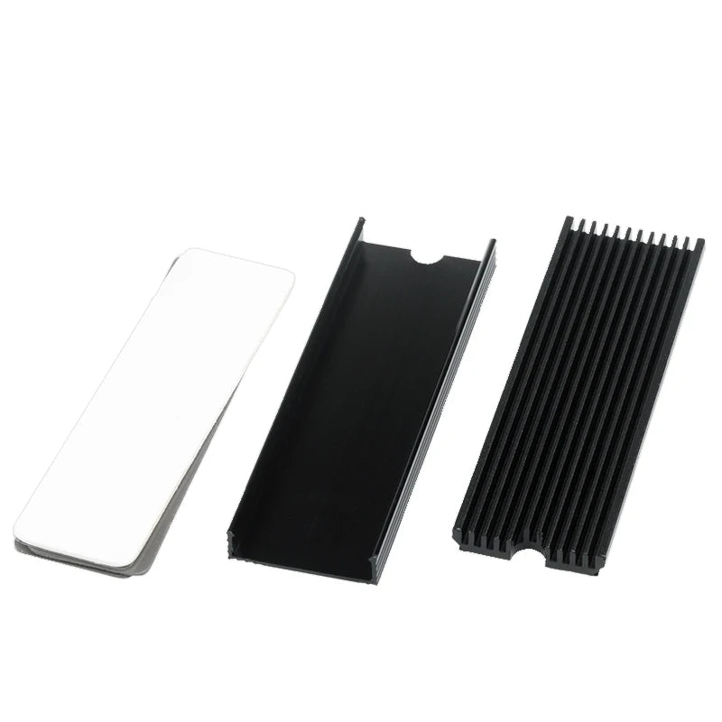 Aluminum M.2 2280 SSD Heatsink with Thermal Pad